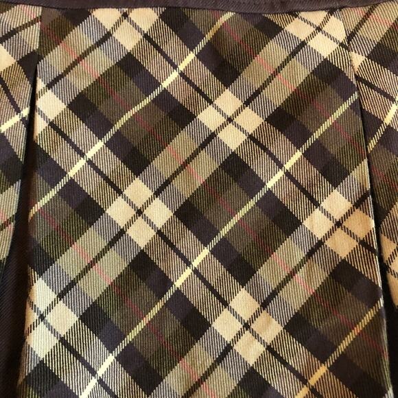 Alphabet By Duguy Creations Brown Plaid Skirt Girls Size 4 - Picture 2 of 7